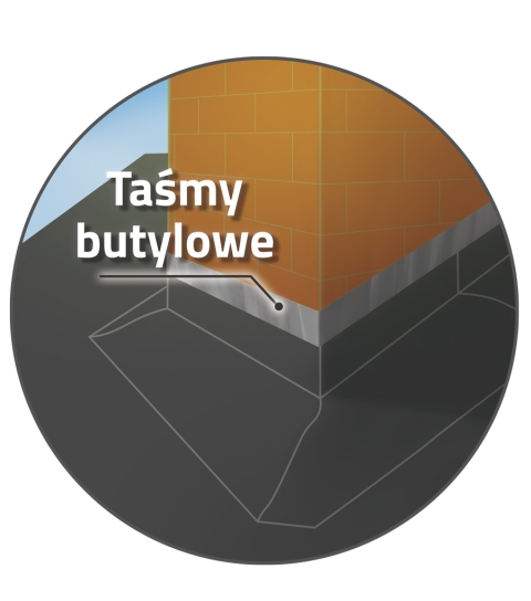 20161177 AIB tasma butylowa B2 izolacja komina