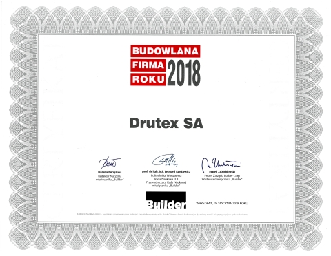 20190122drutex budowlana firma roku 2018